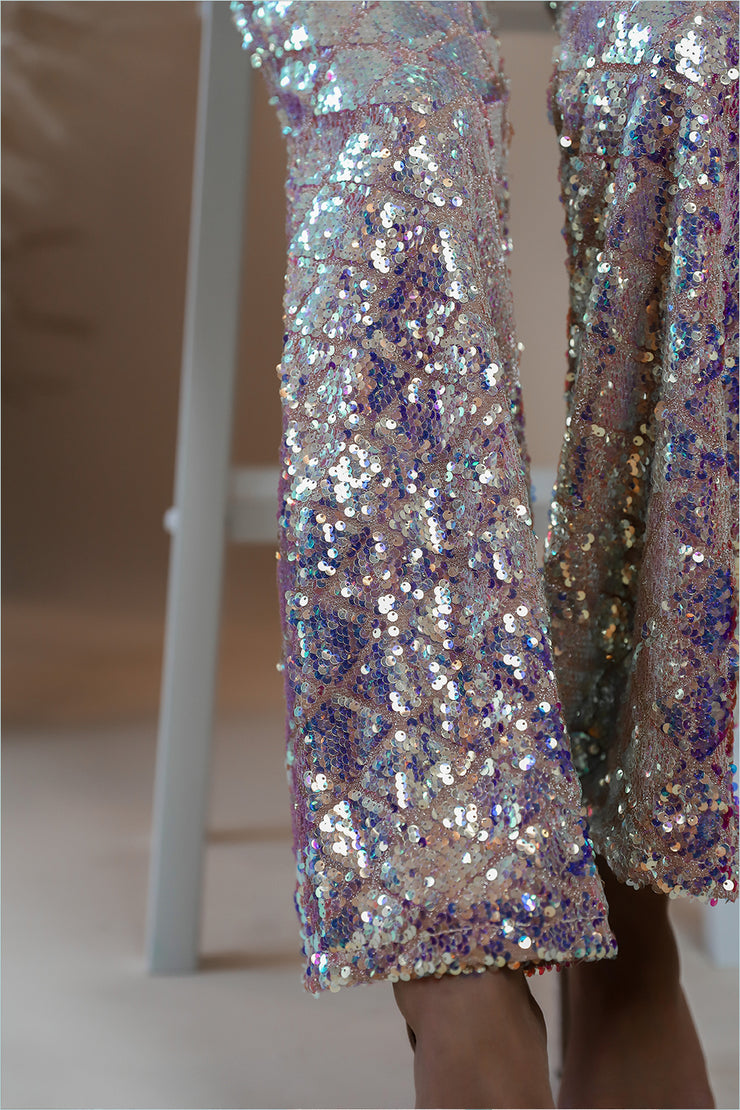 Disco Nights Sequin Flare Pants