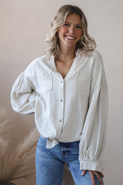 Lily Linen Button-down