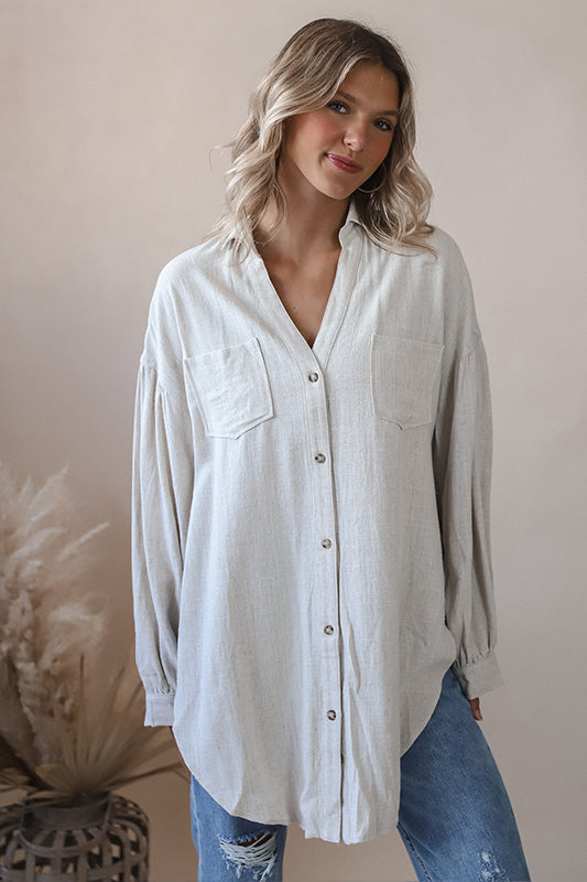 Lily Linen Button-down