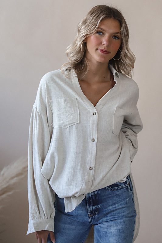 Lily Linen Button-down