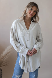 Lily Linen Button-down