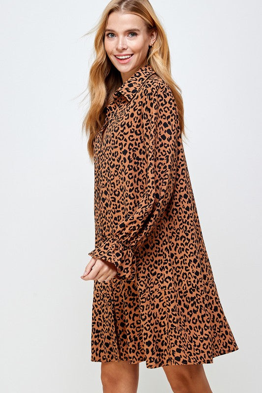 Dana Leopard Dress