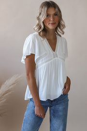 Ivory Lillian Blouse