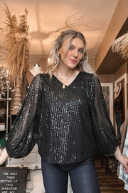 Sasha Sequin Blouse