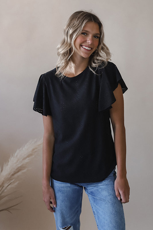 Bridget Black Blouse