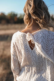 Ivory Eyelet Sweater