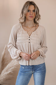 Monica Beige Blouse