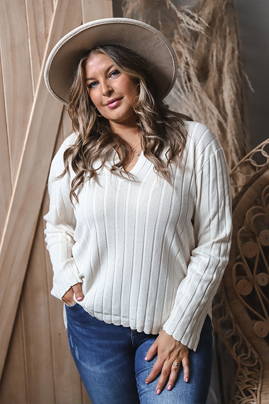 Ivory Polly Polo Pullover