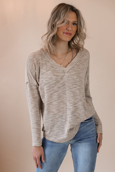 Nikki Taupe Blouse