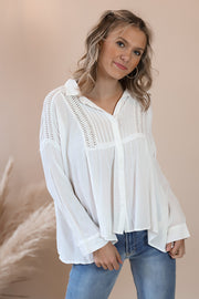 Calypso White Blouse