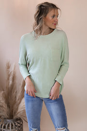 Sage Pocket Blouse