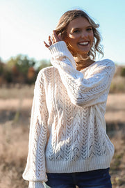 Ivory Eyelet Sweater