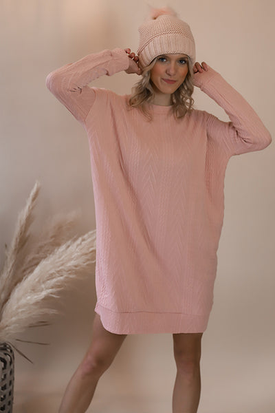 Coco Pink Sweater Dress