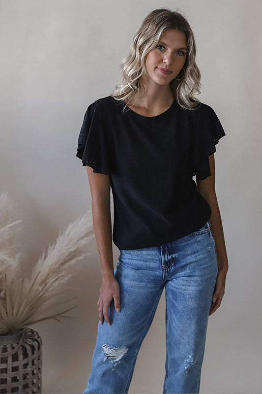 Bridget Black Blouse