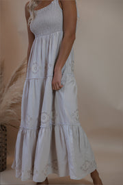 Natural Linen Daisy Dress