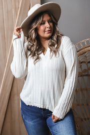 Ivory Polly Polo Pullover