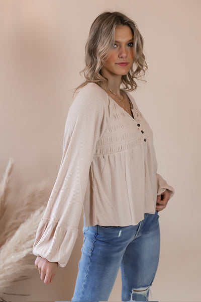 Monica Beige Blouse