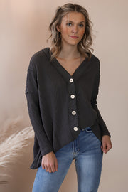 Cookie Charcoal Cardigan